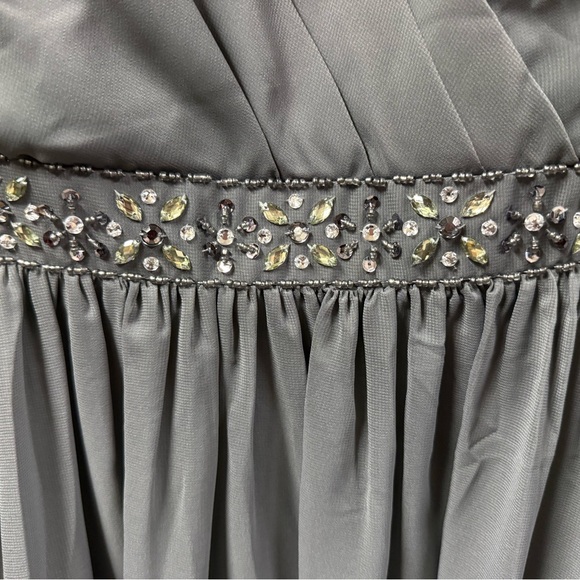 NWT JJs House Elegant Gray Dress - Picture 3 of 7